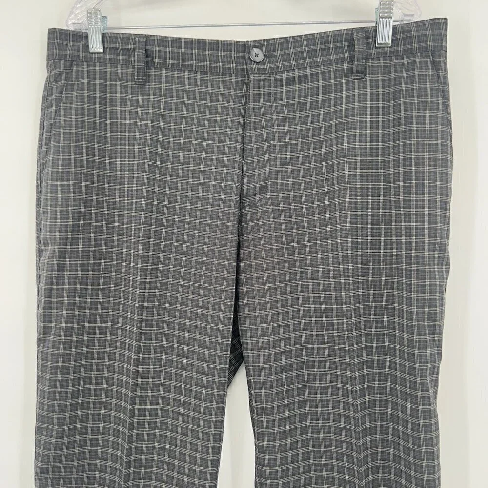 Adidas Mens Plaid Straight Pants Size 36X30